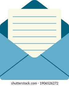 Envelope for letters. Symbols for the office. Email, mail, sending a letter.