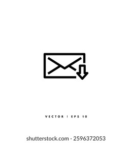 Envelope Line Icon. Editable Stroke