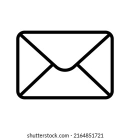 Envelope line icon simple design
