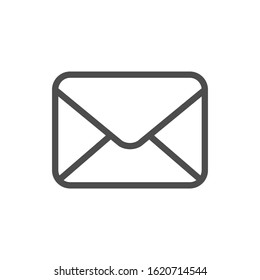 Envelope line outline icon and mail symbol