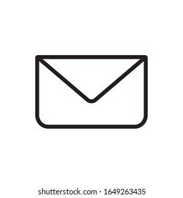 Diseño de iconos de estilo de línea sobre sobres, comunicación multimedia comunicación social marketing digital web y conexión tema Vector ilustración
