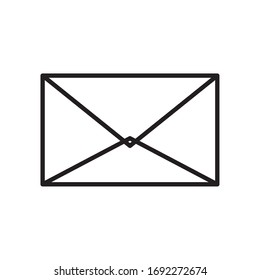 Envelope line style icon design, Message email mail letter marketing communication card and document theme Vector illustration