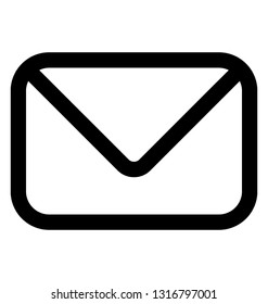 Envelope line vector icon design 