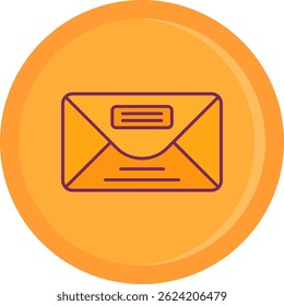 Diseño de icono de Vector de línea de sobre