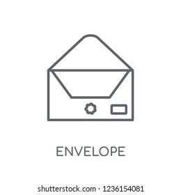 Envelope linear icon. Modern outline Envelope logo concept on white background from Communication collection. Suitable for use on web apps, mobile apps and print media.