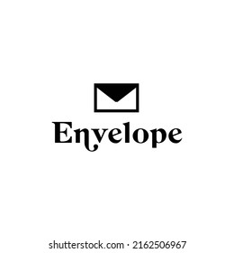 diseño del logotipo de sobre. Ilustración vectorial del sobre simple. diseño de logotipo moderno icono vectorial
