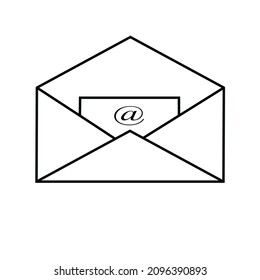 envelope logo with email sign