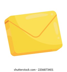 envelope mail 3d style icon