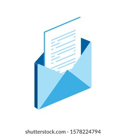 envelope mail communication isolated icon vector illustration design