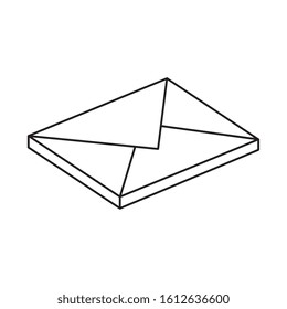 envelope mail communication isolated icon vector illustration design