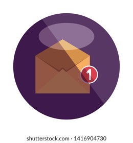 envelope mail with counter number