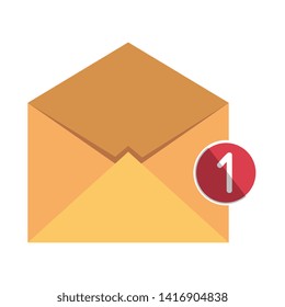 envelope mail with counter number
