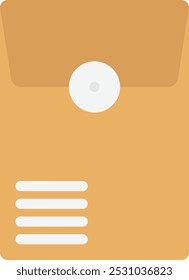 Envelope Mail Document Icon Vector Flat Illustration
