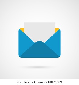 Envelope Mail. E-mail vector icon.