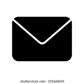 envelope mail flat icon vector illustration design