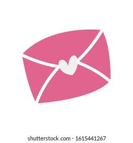 envelope mail with heart love vector illustration design