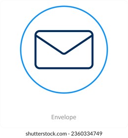 Envelope and mail icon concept