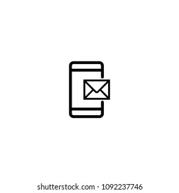 Envelope mail icon. Email message sign.