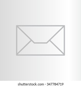 Envelope mail icon. Email message sign. Internet letter symbol. Linear outline icon. Vector