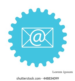 Envelope mail icon. Email message sign. 