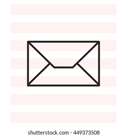 Envelope mail icon. Email message sign. 