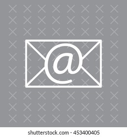 Envelope mail icon. Email message sign. 