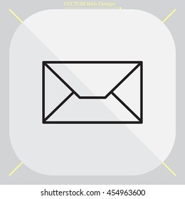 Envelope mail icon. Email message sign. 
