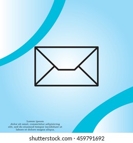 Envelope mail icon. Email message sign. 