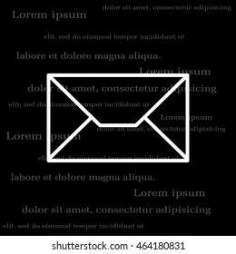 Envelope mail icon. Email message sign. 