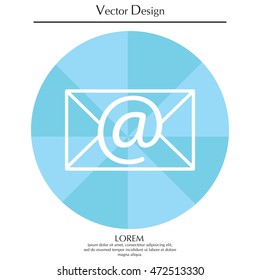 Envelope mail icon. Email message sign. 