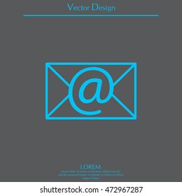 Envelope mail icon. Email message sign. 