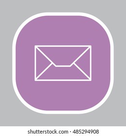 Envelope mail icon. Email message sign. 