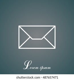 Envelope mail icon. Email message sign. 