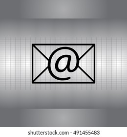Envelope mail icon. Email message sign. 