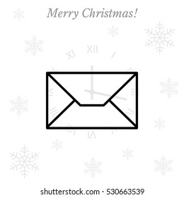 Envelope mail icon. Email message sign. 