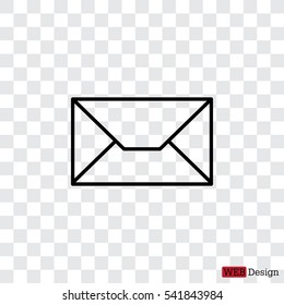 Envelope mail icon. Email message sign. 