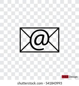 Envelope mail icon. Email message sign. 