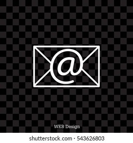 Envelope mail icon. Email message sign. 