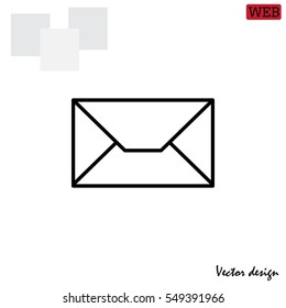 Envelope mail icon. Email message sign. 