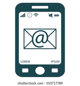 Envelope mail icon. Email message sign. 
