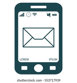 Envelope mail icon. Email message sign. 