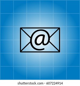 Envelope mail icon. Email message sign. 