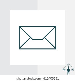 Envelope mail icon. Email message sign. 