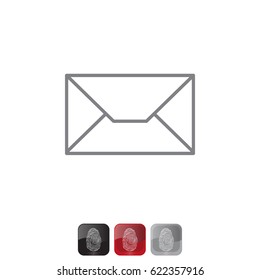 Envelope mail icon. Email message sign. 