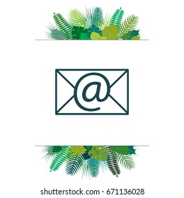 Envelope mail icon. Email message sign. 