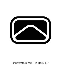 Envelope Mail icon Flat design style, vector illustration