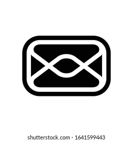 Envelope Mail icon Flat design style, vector illustration