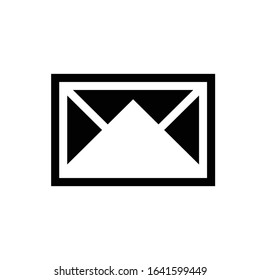 Envelope Mail icon Flat design style, vector illustration