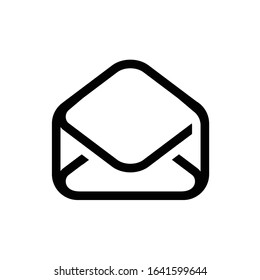 Envelope Mail icon Flat design style, vector illustration