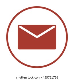Envelope  Mail  icon. Flat design.